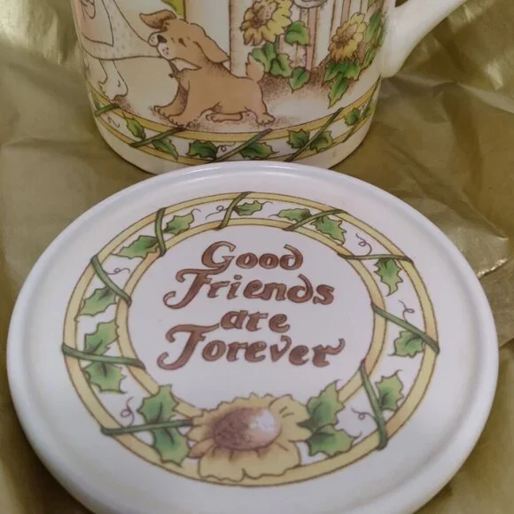 Watkins Mug and Coaster Set, Good Friends are Forever, Puppy Mug Collectors Set - Picture 3 of 4